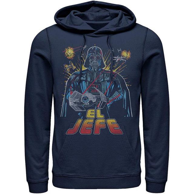 Mens Star Wars Darth Vader El Jefe Comic Style Portrait Hoodie Product Image