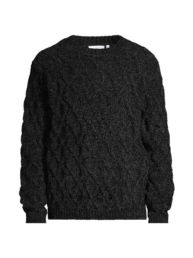 Mens Jacquard Crewneck Sweater Product Image