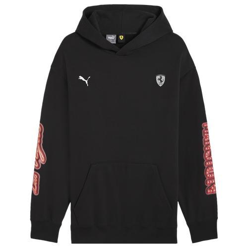 PUMA Mens PUMA Ferrari Race Neon Energy Hoodie - Mens Black/Multi Product Image