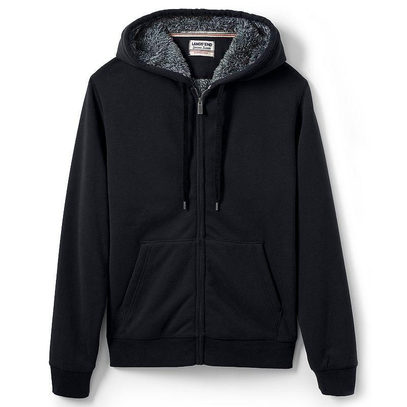 Mens Lands End Serious Sweats Full-Zip Sherpa Hoodie Product Image