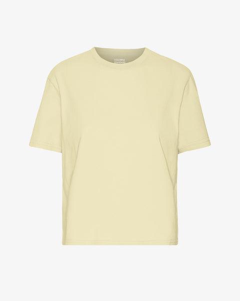 Organic Boxy Crop Tee - Soft Yellow Product Image