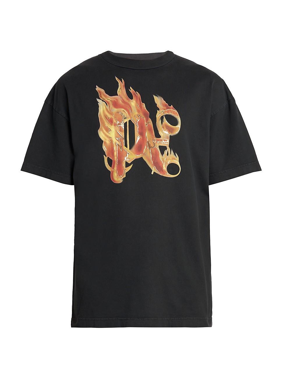 Mens Burning Monogram T-Shirt Product Image