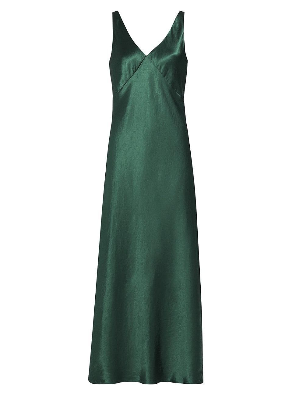 Womens V-Neck Maxi Slip Dress Product Image