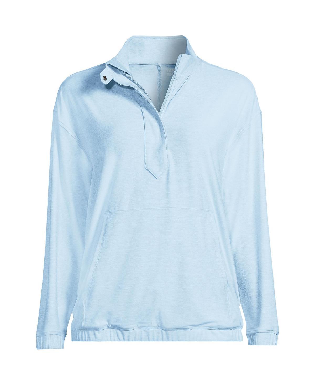 Womens Lands End Performance UPF 50 Quarter Zip Pullover Product Image