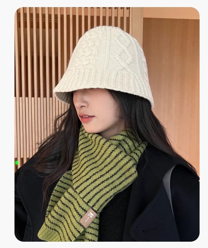 Plain Knit Bucket Hat Product Image