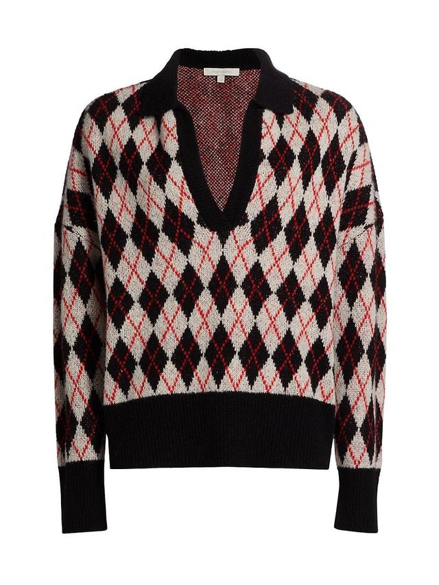 Womens The Aria Argyle Sweater Product Image