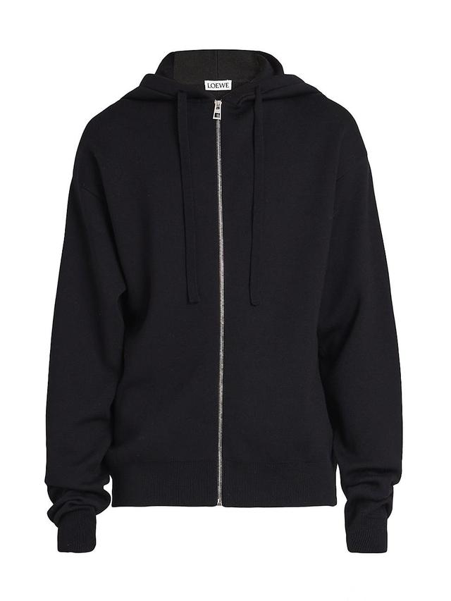 Mens Anagram Logo Wool-Blend Hoodie Product Image