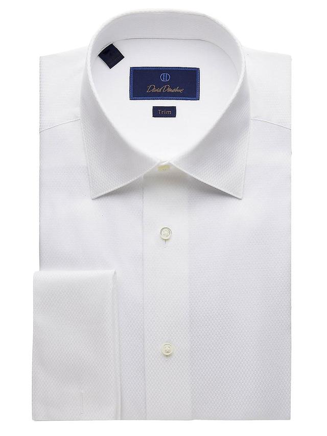 Mens Trim-Fit Dobby Weave Formal Shirt Product Image