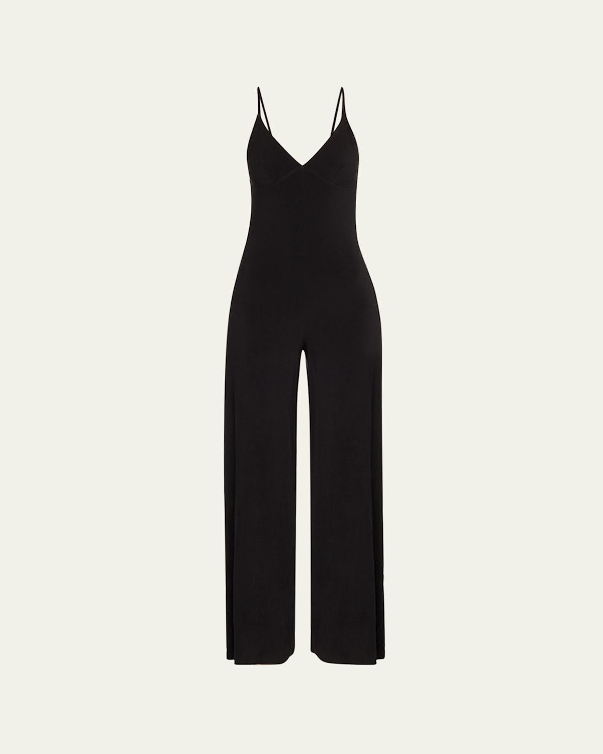 Norma Kamali Slip Wide Leg Jumpsuit Product Image