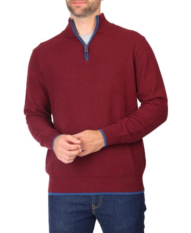 Tailorbyrd Mens Waffle Quarter Zip Product Image