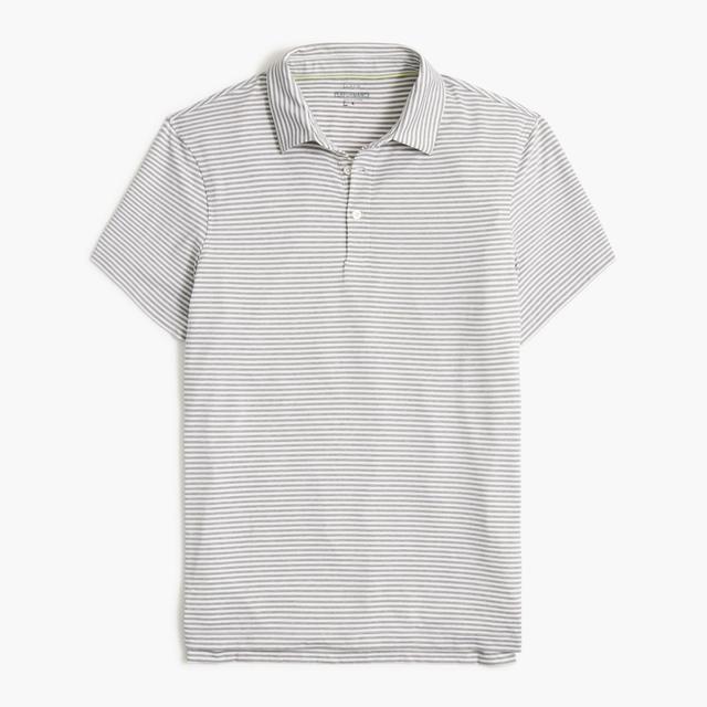 Striped performance polo shirt Product Image