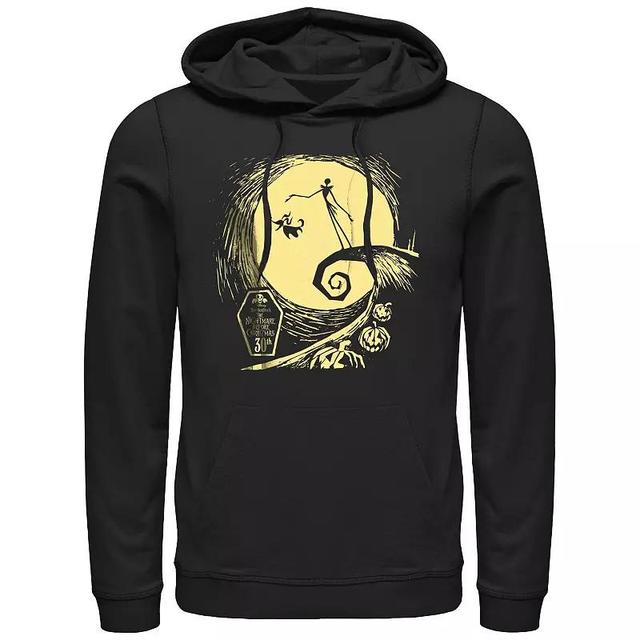 Disneys The Nightmare Before Christmas Spiral Hill 30th Mens Graphic Hoodie Product Image