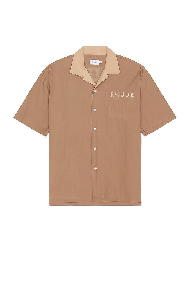 Rhude Mechanic Button Up Shirt Brown. (also in ). Product Image