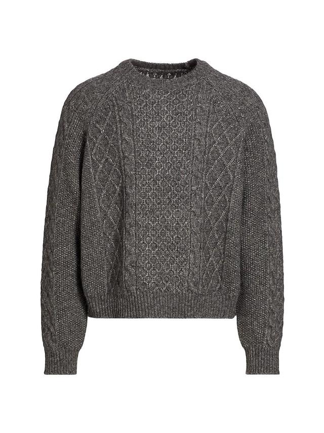 Mens Carran Alpaca & Cotton-Blend Oversized Sweater Product Image