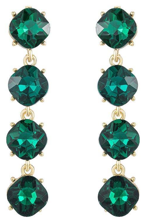 Ettika Four the Money Crystal Drop Earrings Product Image