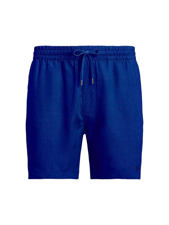 Mens Prepster Linen Flat-Front Shorts Product Image