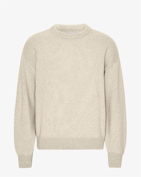 Oversized Merino Wool Crew - Ivory White product image