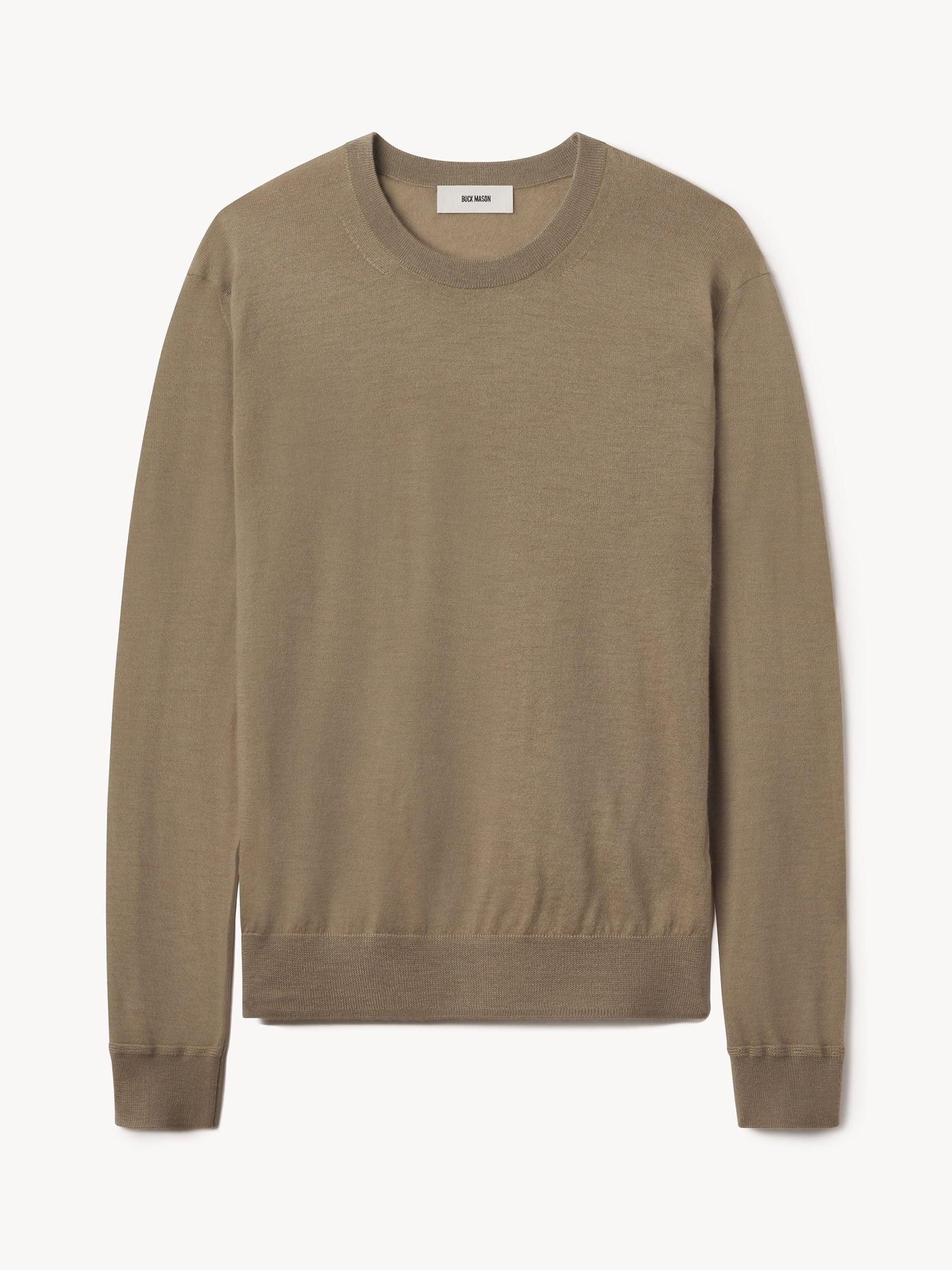 Golden Khaki California Cashmere Crew Product Image