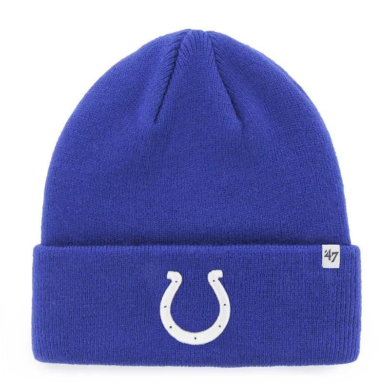 Mens 47 Royal Indianapolis Colts Primary Basic Cuffed Knit Hat Product Image