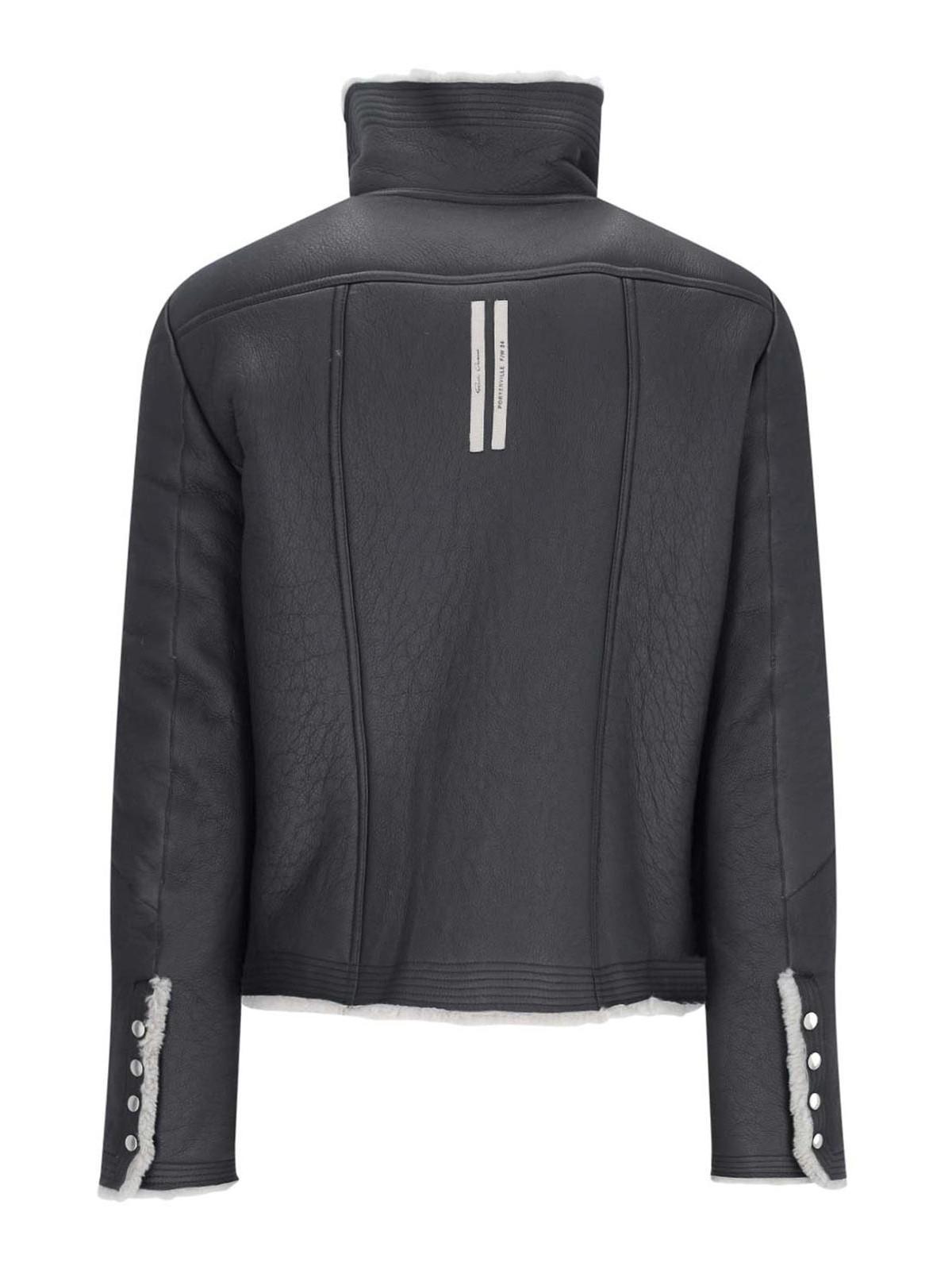 Asymmetric Zip Jacket In Black Product Image