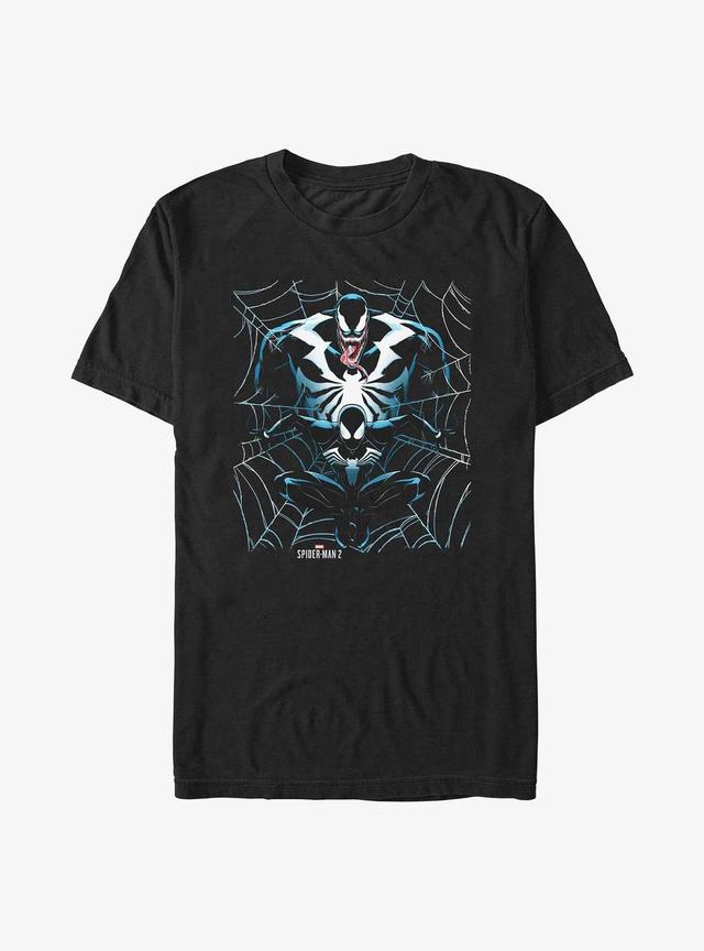 Marvel Spider-Man 2 Game Spider-Man Venom Web T-Shirt Product Image