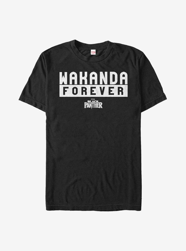 Marvel Panther Wakanda ForEver Mens T-Shirt Product Image