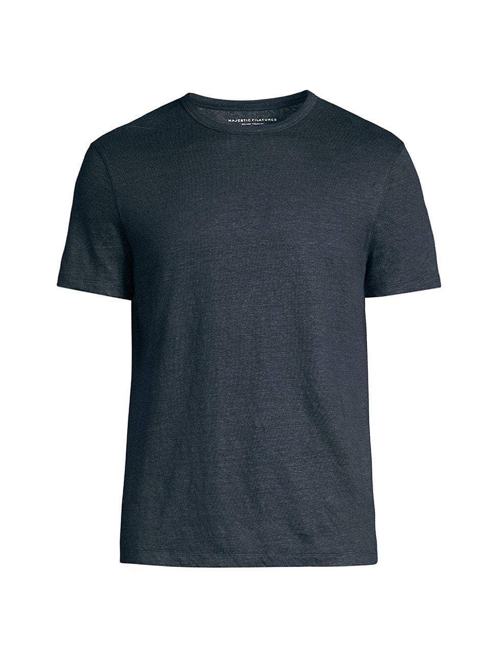 Mens Stretch Linen Crewneck T-Shirt Product Image