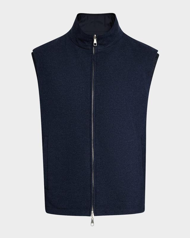 Mens Reversible Full-Zip Vest Product Image