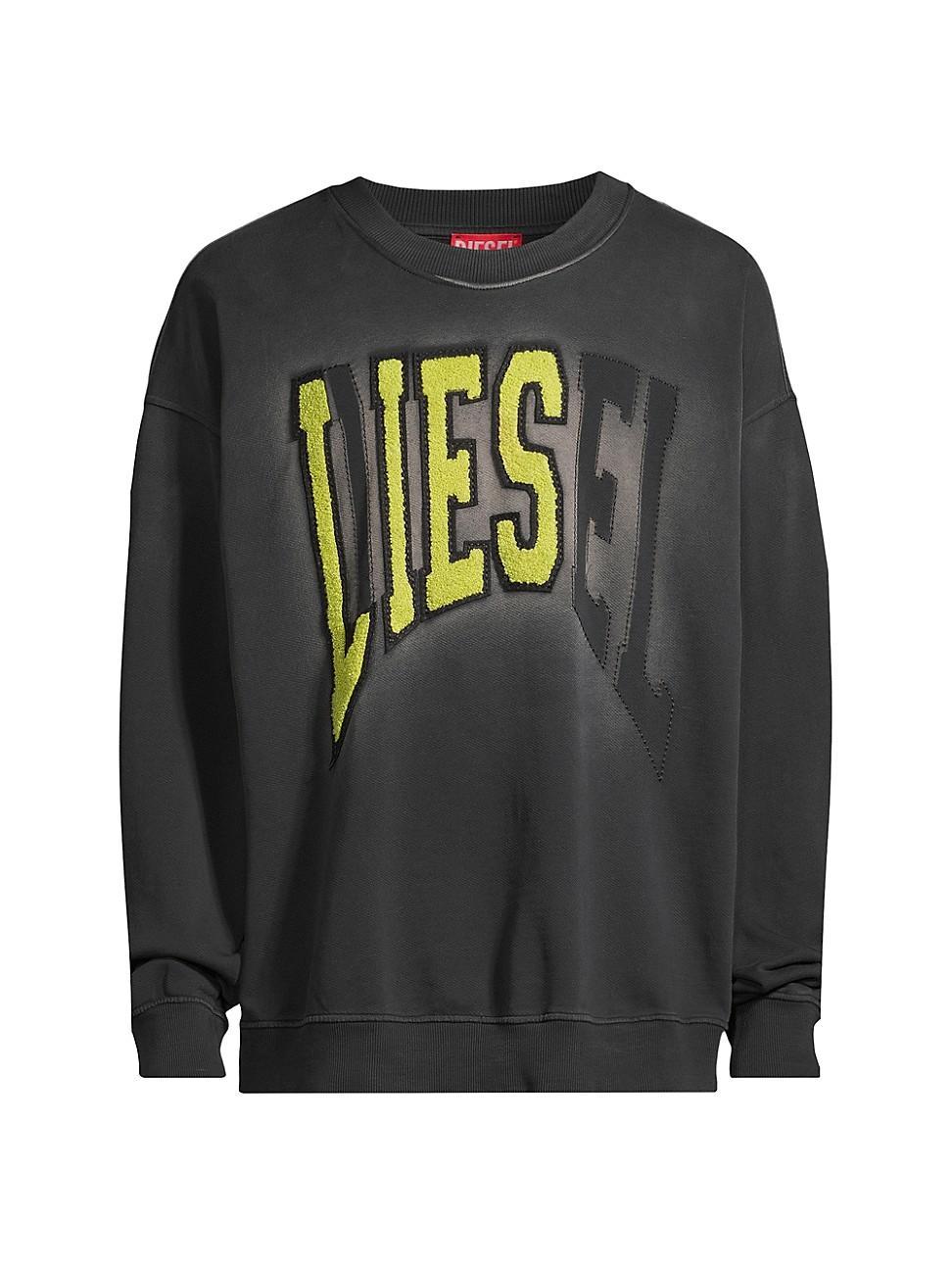 Mens Logo Cotton Relaxed-Fit Sweatshirt Product Image