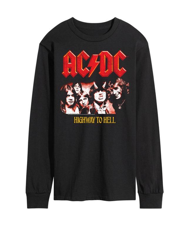 Mens Acdc Logo Long Sleeve T-shirt Product Image