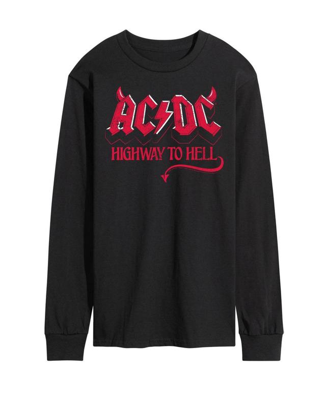 Mens Acdc Logo Long Sleeve T-shirt Product Image