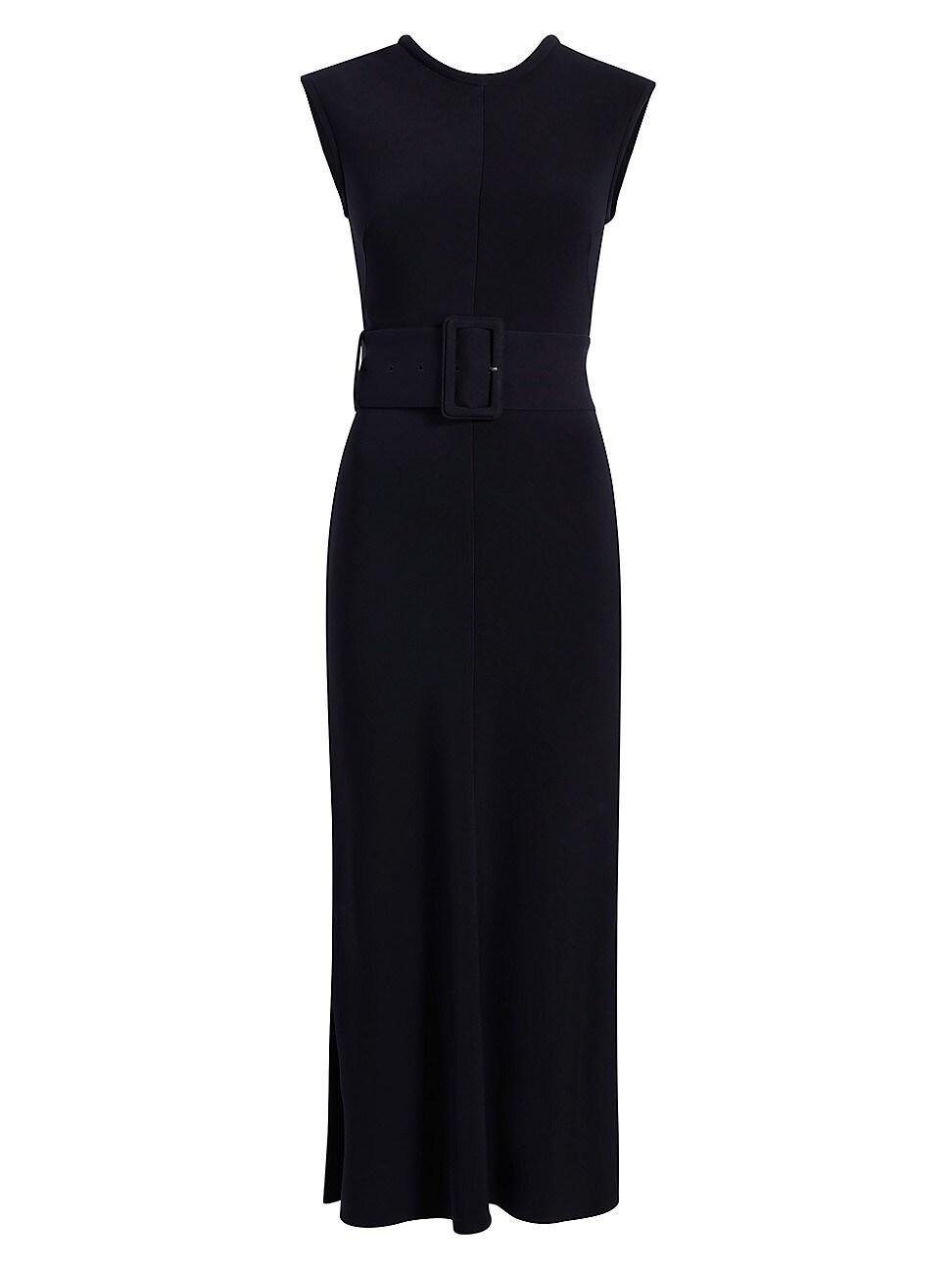 Belted Bias-Cut Midi-Dress Product Image