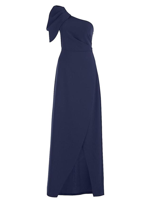 Womens Briana Draped One-Shoulder Gown Product Image