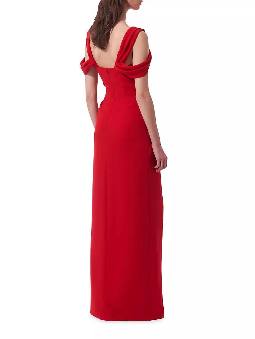 Ruched Off-the-Shoulder Gown Product Image