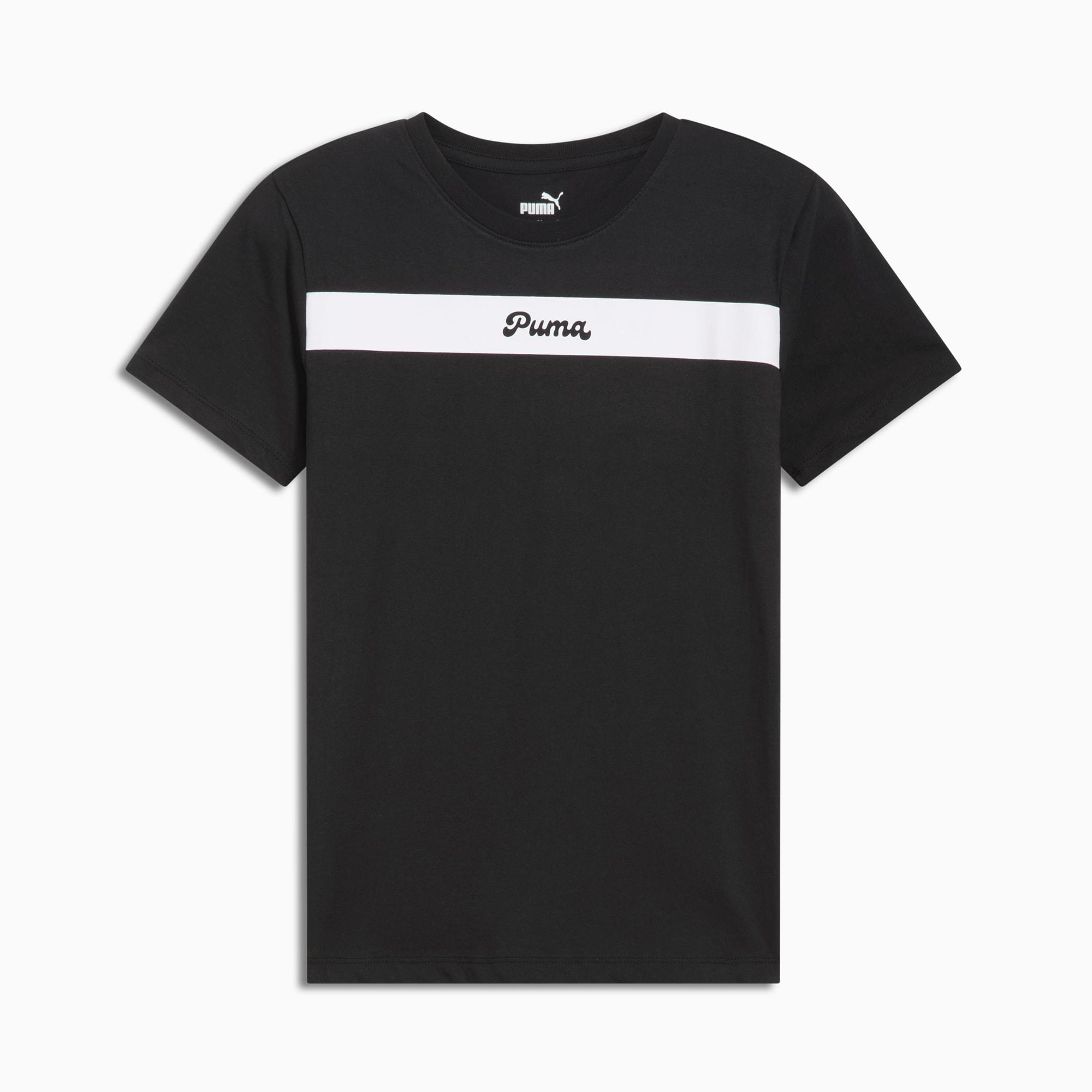 PUMA Upfront Line Logo Women's Tee Product Image