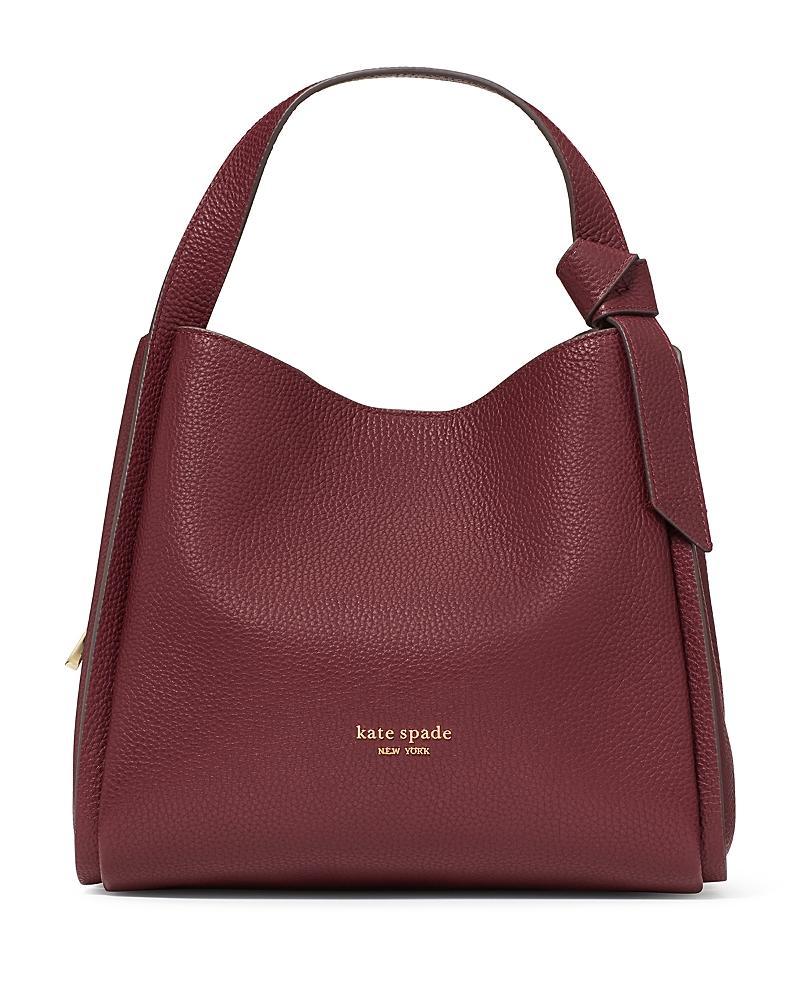 kate spade new york Knott Pebbled Leather Medium Crossbody Hobo Bag Product Image