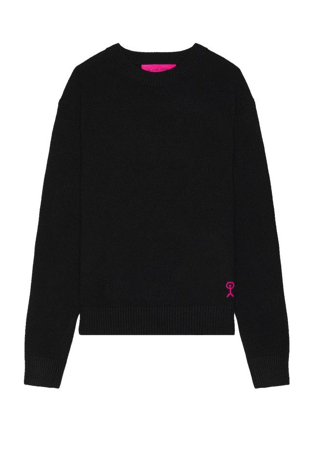 The Elder Statesman Simple Crew in Black - Black. Size M (also in S). Product Image