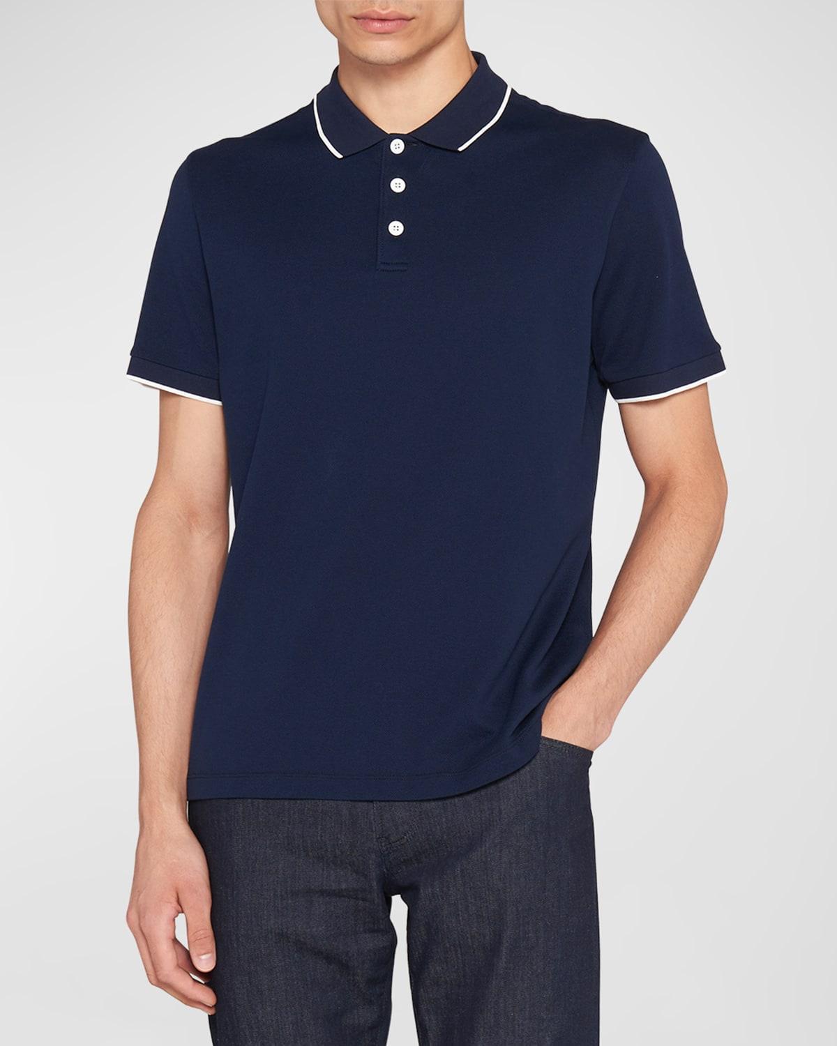 Mens Tipped Polo Shirt Product Image