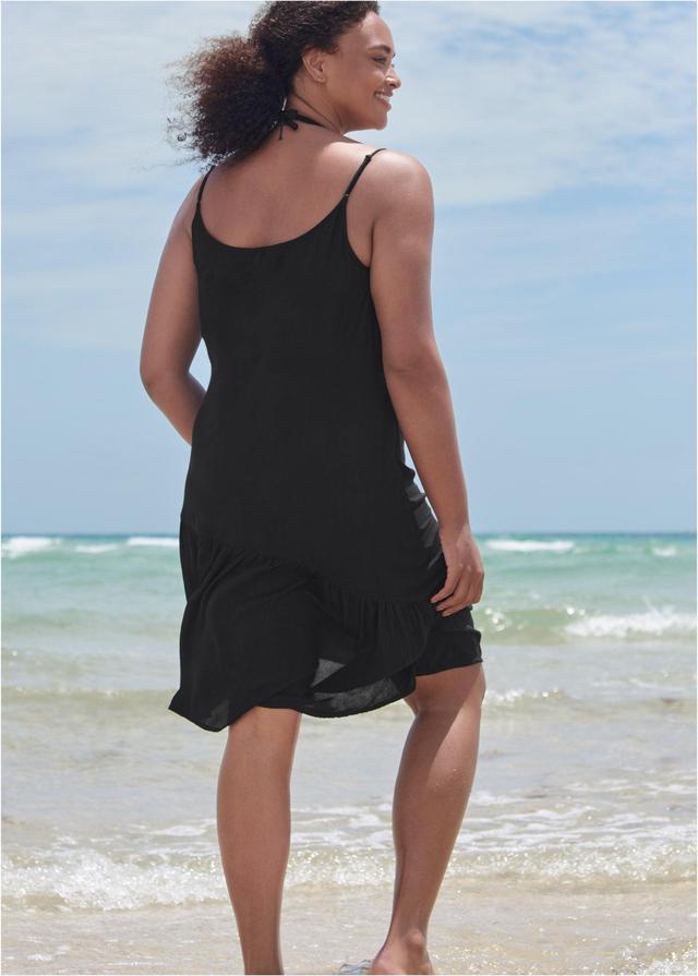 Asymmetrical Cover-Up Dress - Black Product Image