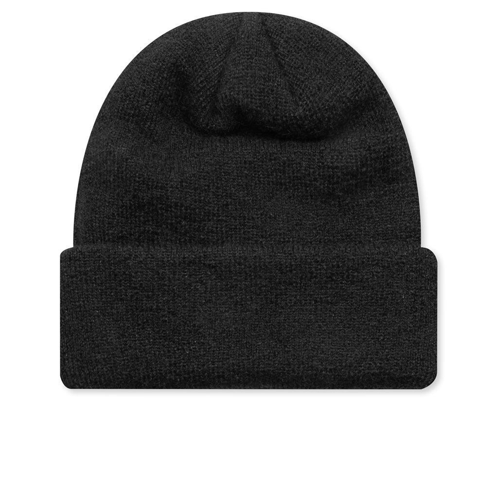 Mohair Knit Watch Cap - Black Male Product Image