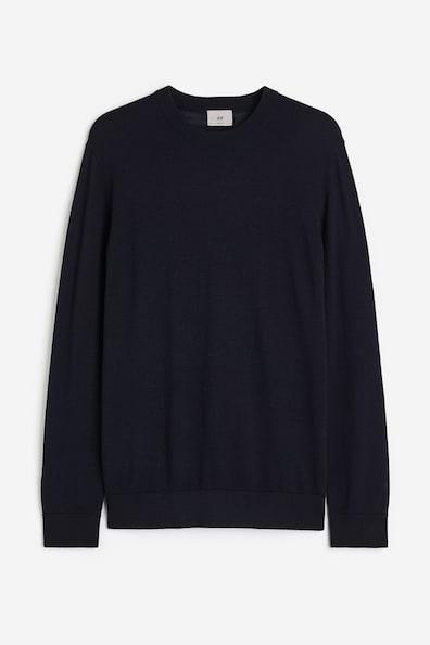 Slim Fit Merino Wool Sweater Product Image