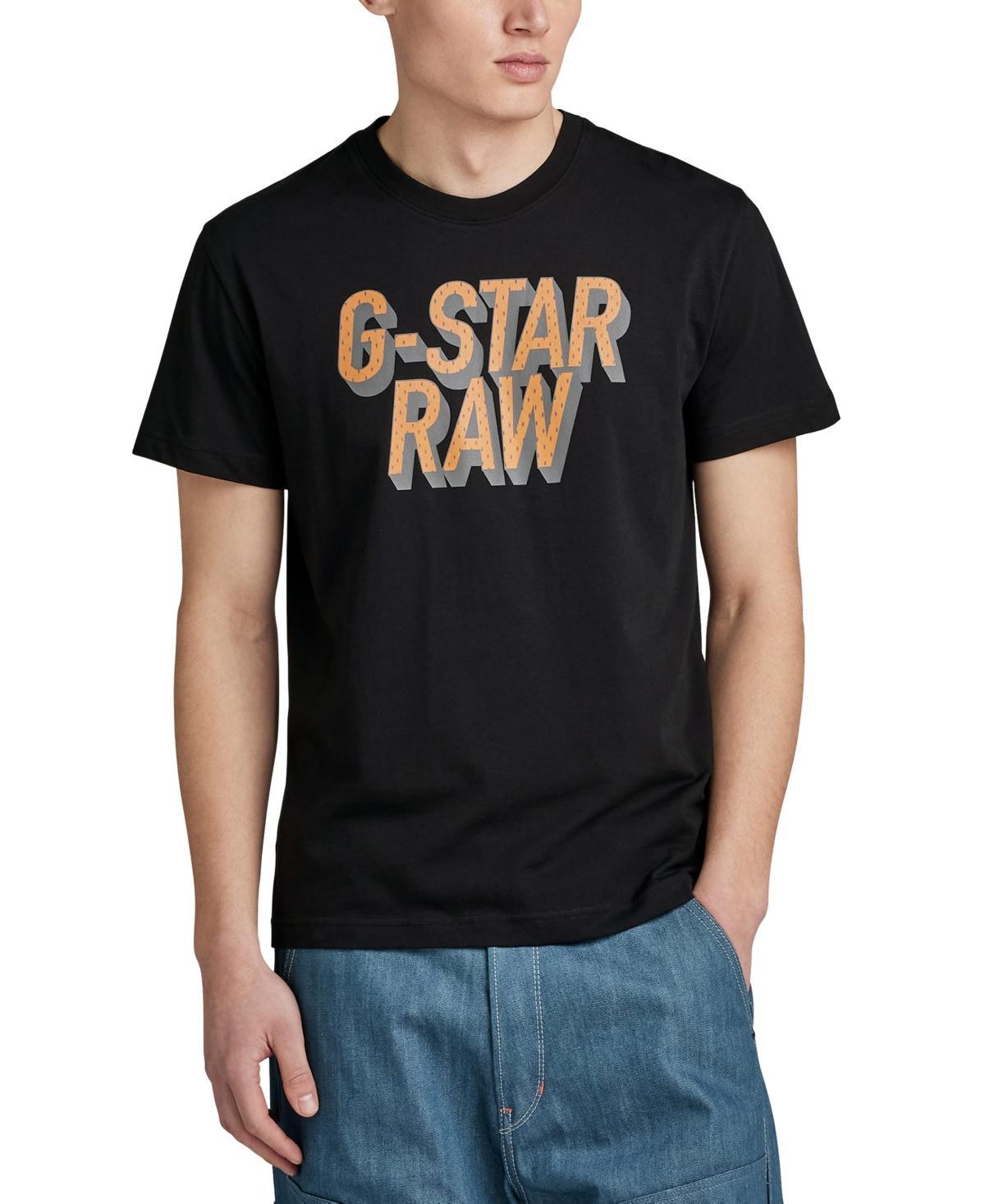 G-Star Raw Mens Regular-Fit 3D Dotted Logo T-Shirt Product Image