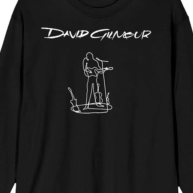 Mens David Gilmour Line Art Graphic Tee Product Image