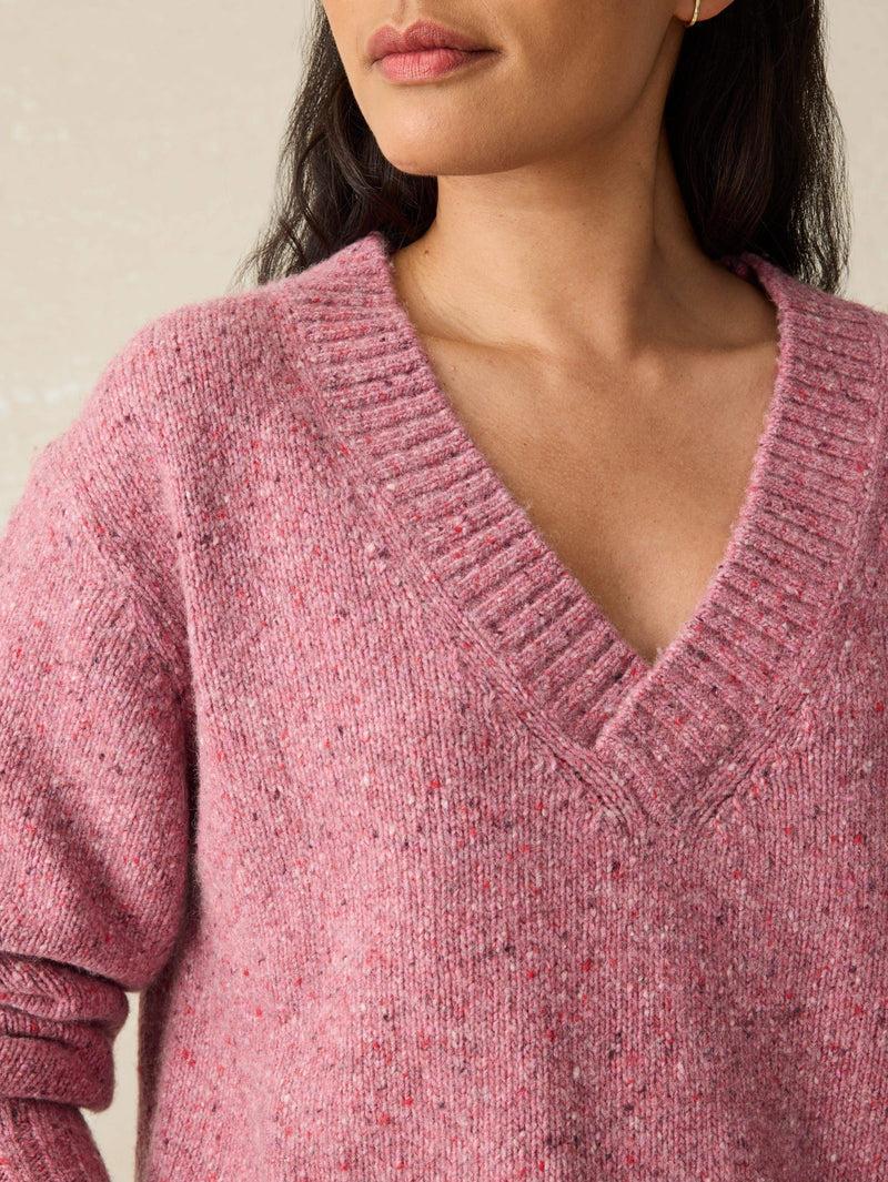 Driftwood Donegal Sweater - Berry Shake Product Image