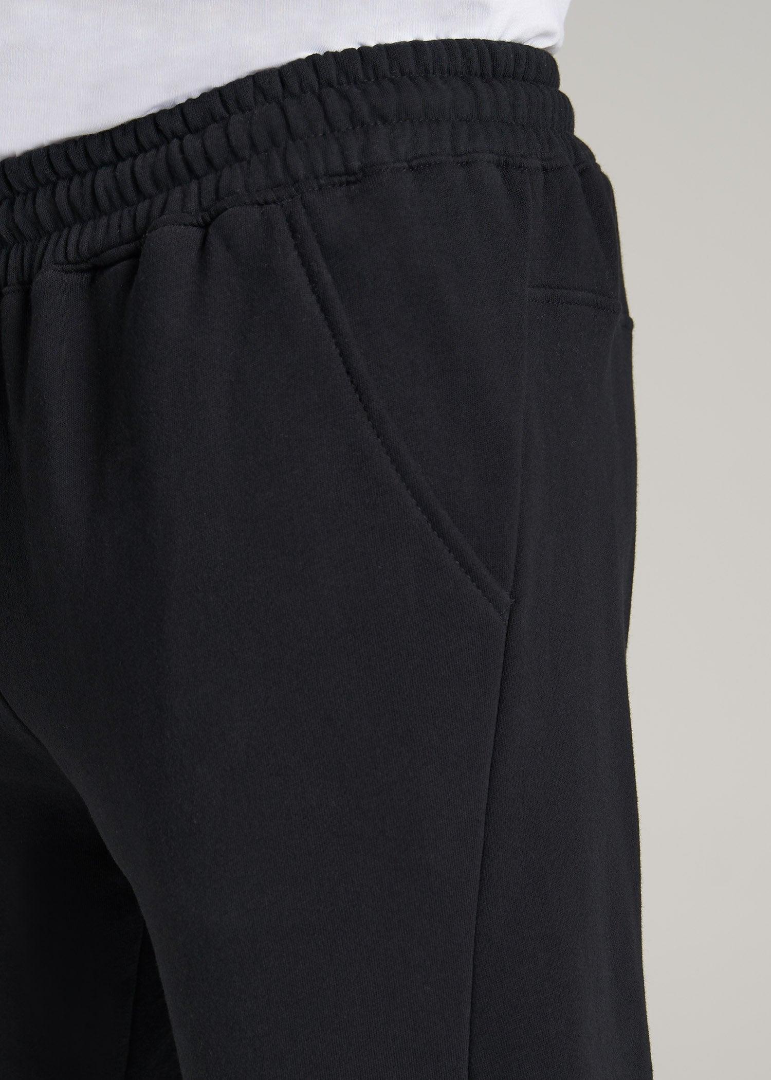 Wearever Fleece Joggers for Tall Men in Black Product Image