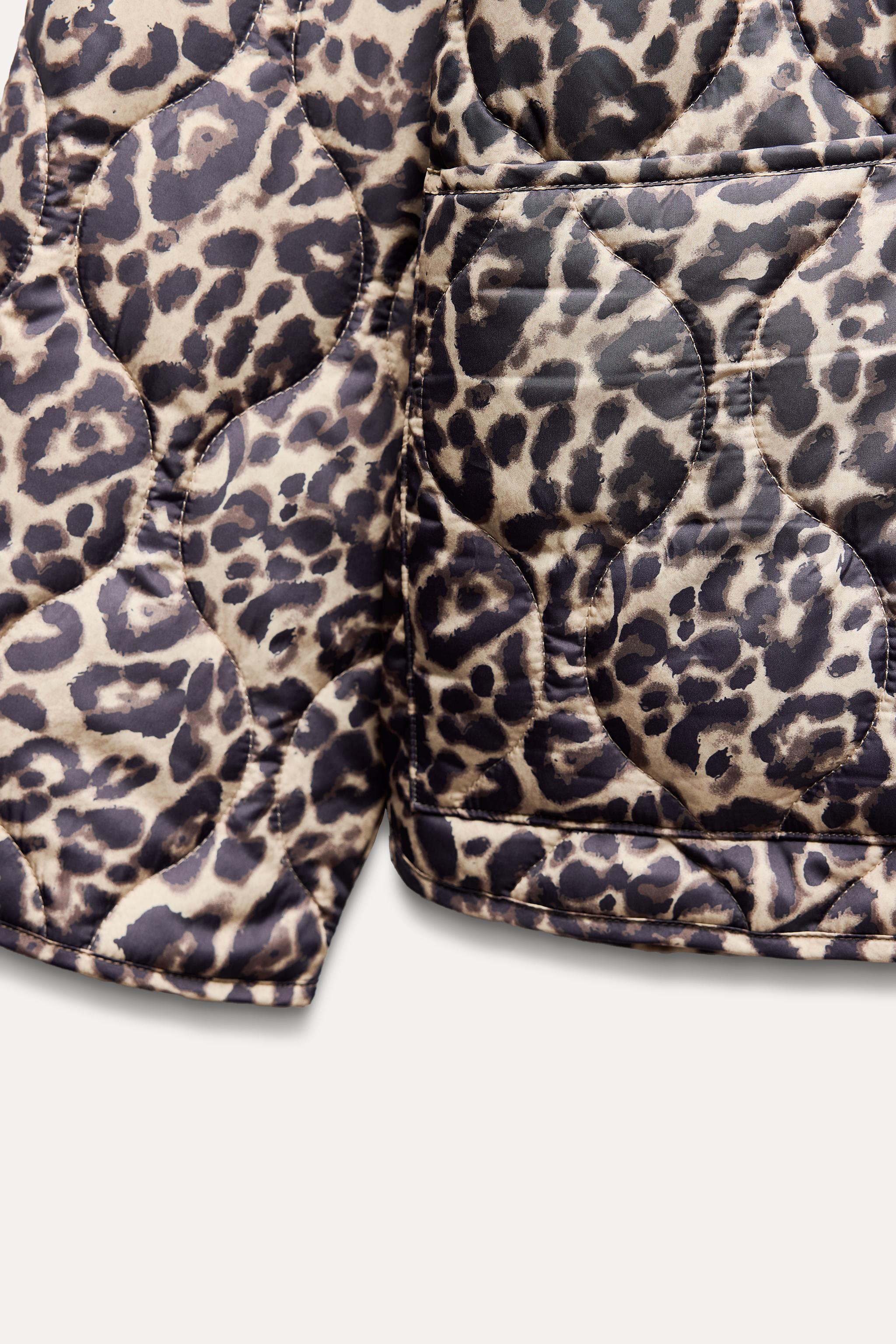 ANIMAL PRINT PUFFER JACKET Product Image