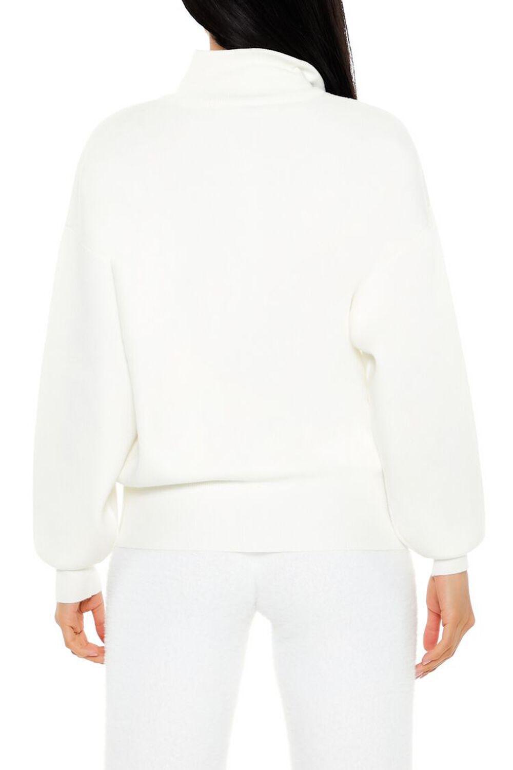 Half-Zip Funnel Neck Sweater | Forever 21 Product Image