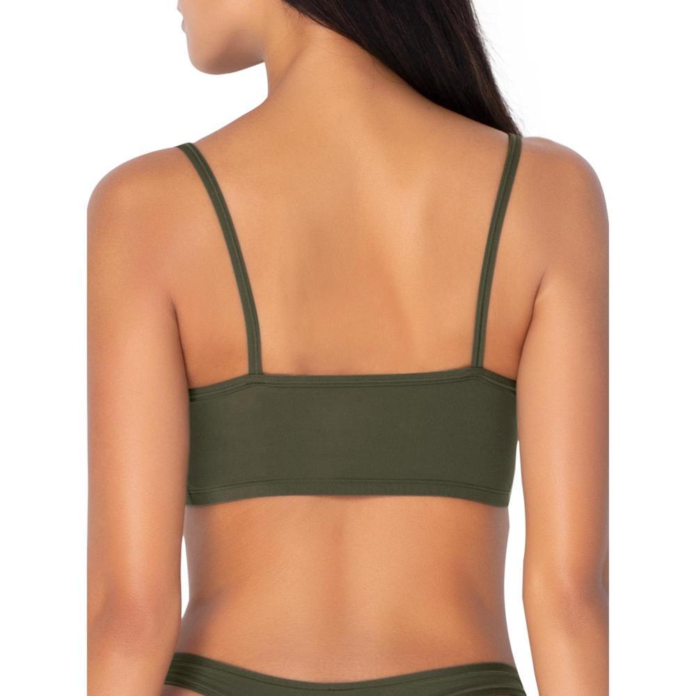 Smart & Sexy Women's Stretchiest EVER Cami Bralette 4 Pack Olive/Olive/Black/Black S/M Product Image