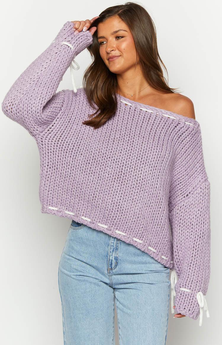 Bea Lilac Sweater Product Image