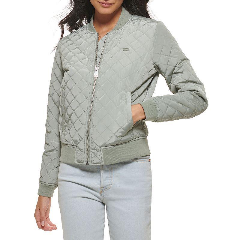 Womens Levis Diamond Quilted Bomber Jacket Product Image